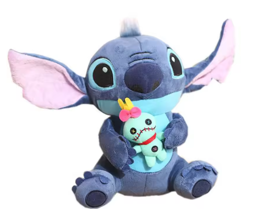 Stitch Plush Toy with Mini Plush Companion - 25CM